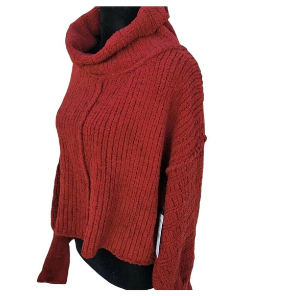 Free People Knit Turtleneck Oversized Sweater Women's. Size XS. NWT $128 - Picture 6 of 10